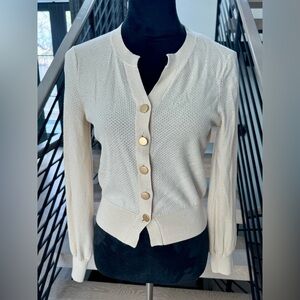 New Cream Button-Up Women's Cardigan size XS